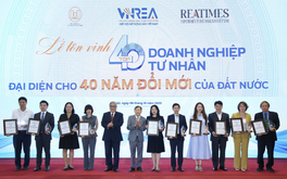 Tôn vinh 40 doanh nghiệp tư nhân tiêu biểu đại diện cho 40 năm Đổi mới của đất nước: Biểu tượng cho tinh thần "Doanh nghiệp dân tộc - khát vọng Việt Nam thịnh vượng"