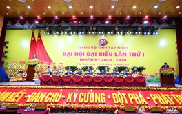 Tây Ninh: Khai mạc Đại hội đại biểu Đảng bộ lần I, nhiệm kỳ 2025-2030