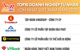 Tập đoàn Hòa Phát nằm trong top 10 doanh nghiệp lớn nhất Việt Nam