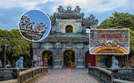 Cửa ra vào đẹp bậc nhất trong quần thể di sản cung đình Việt Nam: Tuyệt tác khảm sành sứ hơn 200 năm tuổi