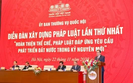 "Thực hiện nghiêm quy trình lập pháp, kiên quyết phòng, chống tiêu cực, lợi ích nhóm"
