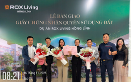 Pháp lý minh bạch, ROX Living Hồng Lĩnh “tạo sóng” thị trường