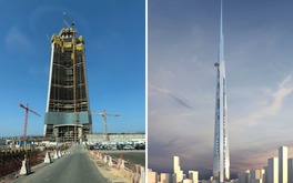 Siêu tháp chọc trời phá kỷ lục cao nhất thế giới: Gấp 3 lần tháp Eiffel, hình thành từ 80.000 tấn thép, chịu được gió mạnh
