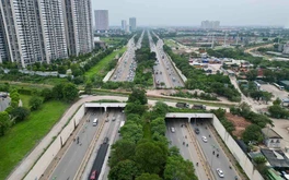 Hà Nội tạm đóng một phần đại lộ đẹp và dài nhất Việt Nam để thi công