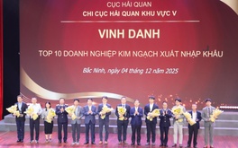 Chi cục Hải quan Khu vực V tổ chức Hội nghị Hải quan - Doanh nghiệp 2025 và sự kiện ghi nhận kim ngạch xuất nhập khẩu vượt 200 tỷ USD, vinh danh các doanh nghiệp tiêu biểu trên địa bàn