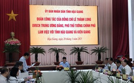 Phó Thủ tướng Lê Thành Long làm việc với tỉnh Hậu Giang