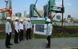 TP.HCM: Khởi công khoan cọc cầu đi bộ nghìn tỷ bắc qua sông Sài Gòn