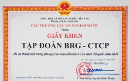 Tập đoàn BRG nhận giấy khen trong phong trào “Toàn dân Bảo vệ An ninh Tổ quốc năm 2024”