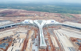 Toàn cảnh “đại công trường” sân bay Long Thành sau 4 năm xây dựng