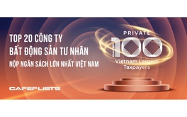 Top 20 công ty bất động sản tư nhân nộp ngân sách lớn nhất Việt Nam