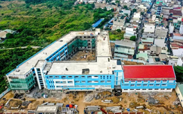 Sắp hoàn thiện ngôi trường đầu tiên được hình thành trên nền nghĩa trang lớn nhất thành phố giàu nhất Việt Nam