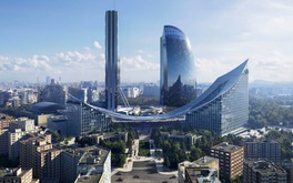 Sắp hoàn thiện tòa văn phòng với mái che gỗ dài 140m hình con sóng uốn lượn