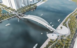 Lần đầu tiên Việt Nam có cây cầu nghìn tỷ với kiến trúc lá dừa độc đáo: Vòm thép được vận chuyển theo cách đặc biệt, tọa lạc tại TP giàu nhất cả nước