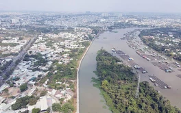 Trước khi lên thành phố trực thuộc Trung ương, tỉnh lớn nhất Nam Bộ sẽ hoàn thiện tuyến đường ven sông gần 5km