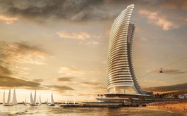 Việt Nam sắp có tòa tháp chọc trời nằm nghiêng hướng biển: Cao 220m mang kiến trúc độc lạ, tọa lạc tại đặc khu lớn bậc nhất cả nước