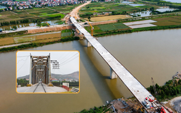 3 tháng nữa, cây cầu thay thế cầu duy nhất Việt Nam có đường sắt chung đường bộ sẽ hoàn thành