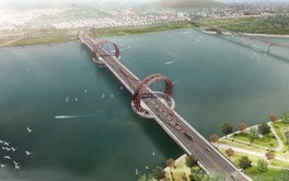 Việt Nam lần đầu tiên sở hữu cây cầu có kết cấu võng tự neo, là điểm nhấn kiến trúc tại khu kinh tế lâu đời bậc nhất cả nước