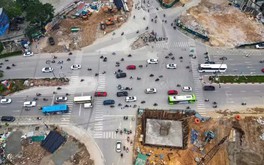 Từ hôm nay, Hà Nội điều chỉnh giao thông để thi công cầu vượt trên tuyến vành đai 'đắt nhất hành tinh'
