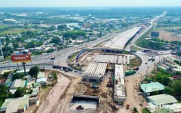 Tháng này, hạng mục quan trọng của tuyến cao tốc hơn 57km kết nối siêu sân bay Long Thành sẽ hoàn thành