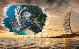 Lần đầu tiên Việt Nam có tháp chọc trời được bao phủ bởi kính uốn cong hướng biển: Điểm nhấn kiến trúc tại đặc khu lớn bậc nhất cả nước