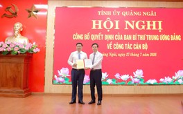 Quảng Ngãi có tân Phó Bí thư Tỉnh ủy