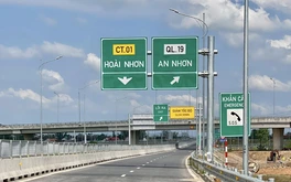 Sau 3 tháng thông xe, cao tốc 12.400 tỷ mà Sơn Hải từng đề xuất cắm biển bảo hành vẫn chậm tiến độ một gói thầu