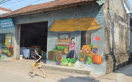 Chu Xa mural painting village: A new destination for visitors to Hanoi