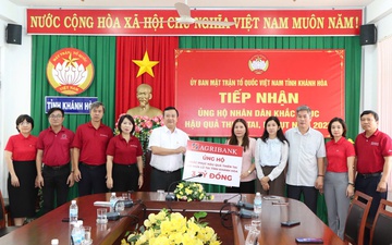 Ngay trong tâm lũ, Agribank hỗ trợ khẩn cấp 11 tỷ đồng các tỉnh Nam Trung Bộ và Tây Nguyên 