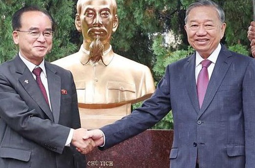 Tổng Bí thư Tô Lâm dự Lễ khánh thành tượng Chủ tịch Hồ Chí Minh tại Triều Tiên