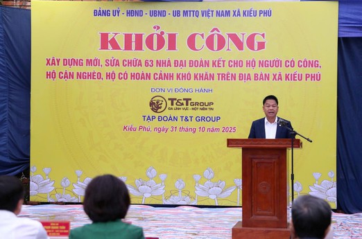 T&T Group tài trợ 13 tỷ đồng xây Nhà Đại đoàn kết và hệ thống camera an ninh tại xã Kiều Phú (Hà Nội)