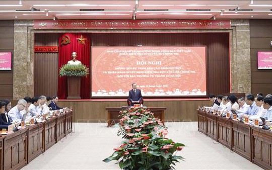Tổng Bí thư: BTV Thành ủy Hà Nội cần tiếp tục phát huy cao độ tinh thần làm việc quyết liệt