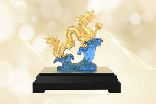 Quà tặng vàng Kim Long cho năm Rồng hoàng kim
