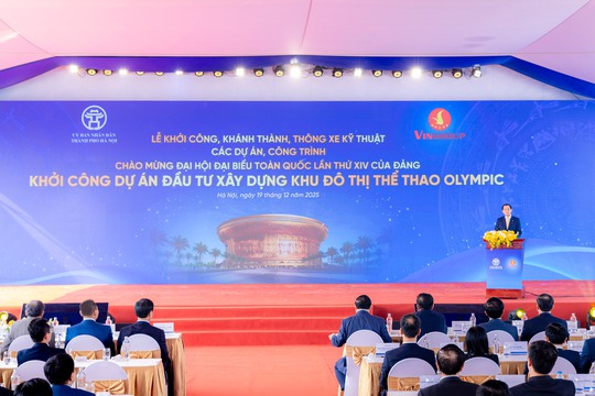 Khởi công Khu đô thị thể thao Olympic: Dấu ấn thời sự trong ngày cả nước đồng loạt triển khai các công trình trọng điểm