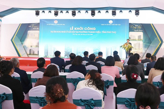 Phú Thọ: Khởi công Dự án nhà ở xã hội phường Thanh Miếu