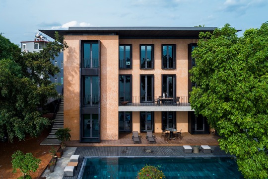 Thiết kế ấn tượng của ngôi nhà ven sông Hồng