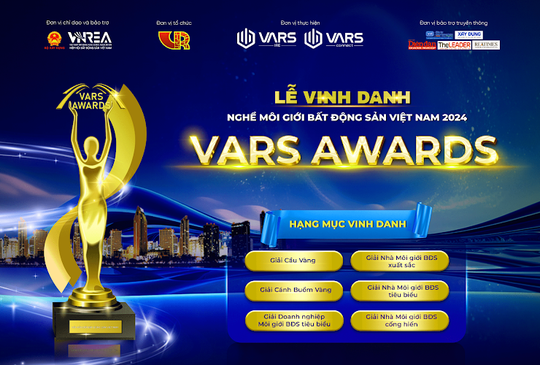 VARS: Tổ chức chương trình Vinh danh nghề Môi giới Bất động sản Việt Nam - VARS AWARDS 2024