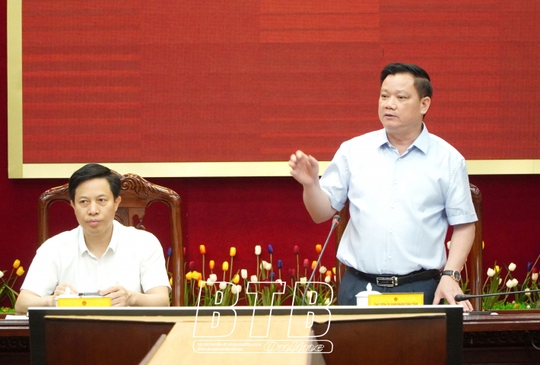 UBND tỉnh Thái Bình nghe báo cáo sửa đổi, bổ sung hệ số điều chỉnh giá đất năm 2024