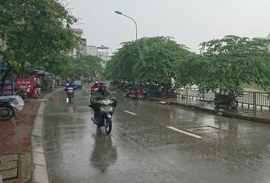 Dự báo thời tiết ngày 1/8/2019: Hà Nội rải rác mưa dông
