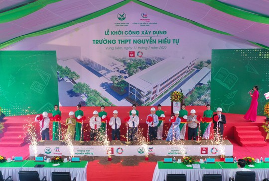 Trungnam Group tài trợ xây dựng Trường THPT Nguyễn Hiếu Tự (Vĩnh Long)