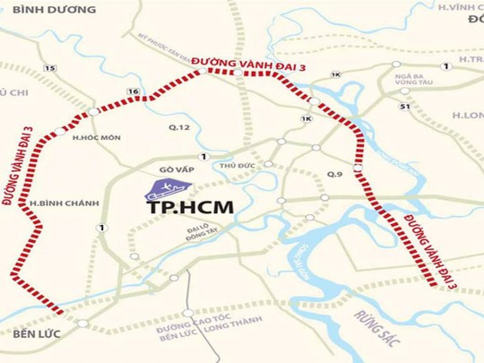 Phấn đấu hoàn thành tuyến Vành đai 3, 4 TP.HCM giai đoạn 2021 - 2025