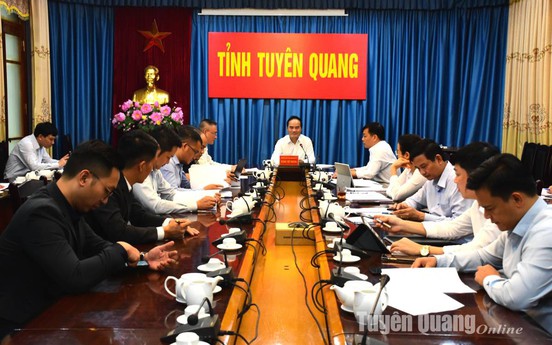 Tuyên Quang: UBND tỉnh họp về tiến độ triển khai Dự án Flamingo Tân Trào
