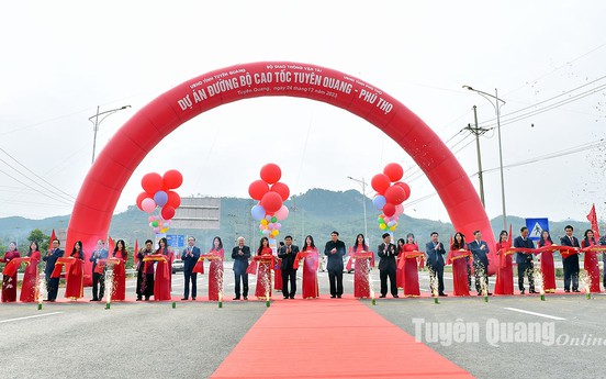 Cao tốc Tuyên Quang - Phú Thọ chính thức khánh thành đưa vào sử dụng