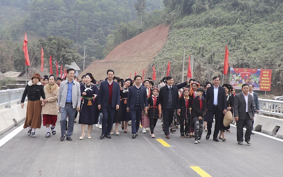 Yên Bái: Thông xe kỹ thuật cầu Tô Mậu, huyện Lục Yên