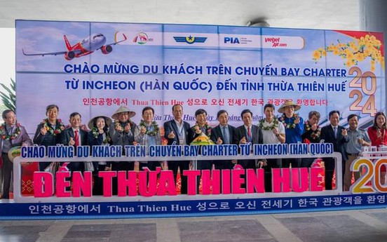 Thừa Thiên Huế: Đón chuyến bay Quốc tế đầu tiên trong năm 2024