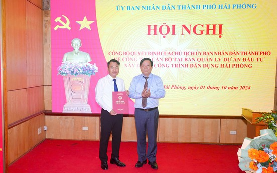 Hải Phòng có tân PGĐ Ban Quản lý Dự án đầu tư xây dựng công trình dân dụng