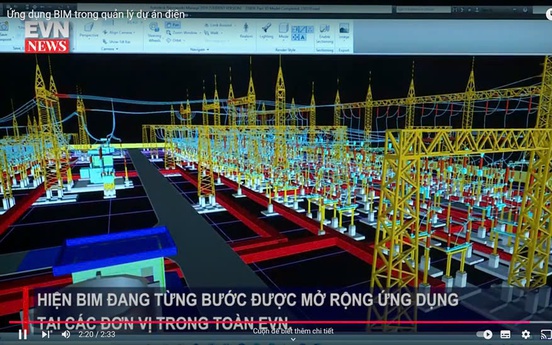 Ban Quản lý dự án các công trình điện miền Trung chủ động ứng dụng BIM trong đầu tư xây dựng