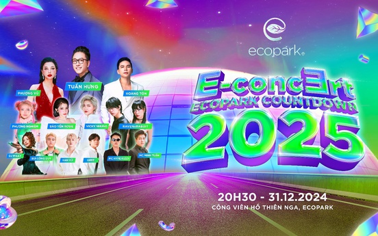 Ecopark Countdown 2025: “Anh trai chông gai” Tuấn Hưng hiện diện