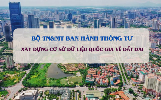 Bộ TN&MT ban hành quy trình xây dựng cơ sở dữ liệu quốc gia về đất đai