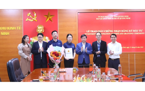 Quảng Ninh trao giấy chứng nhận đầu tư cho 2 dự án FDI với tổng đầu tư trên 330 triệu USD