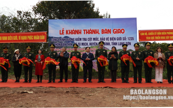 Lạng Sơn: Khánh thành đường kiểm tra lên giao mốc 1235 xã Tú Mịch, huyện Lộc Bình